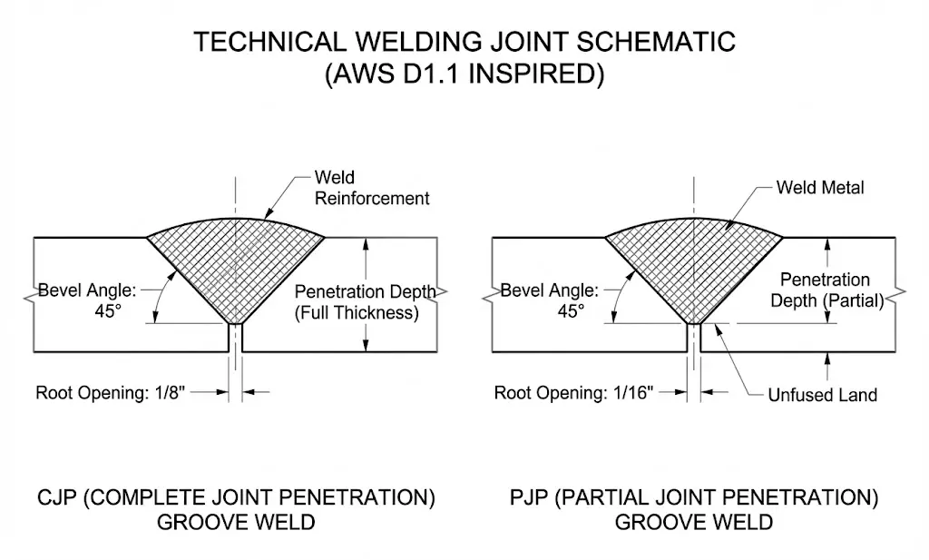 AWS D1.1 Structural Steel Beveling: What the Code Requires vs. What Most Shops Actually Do