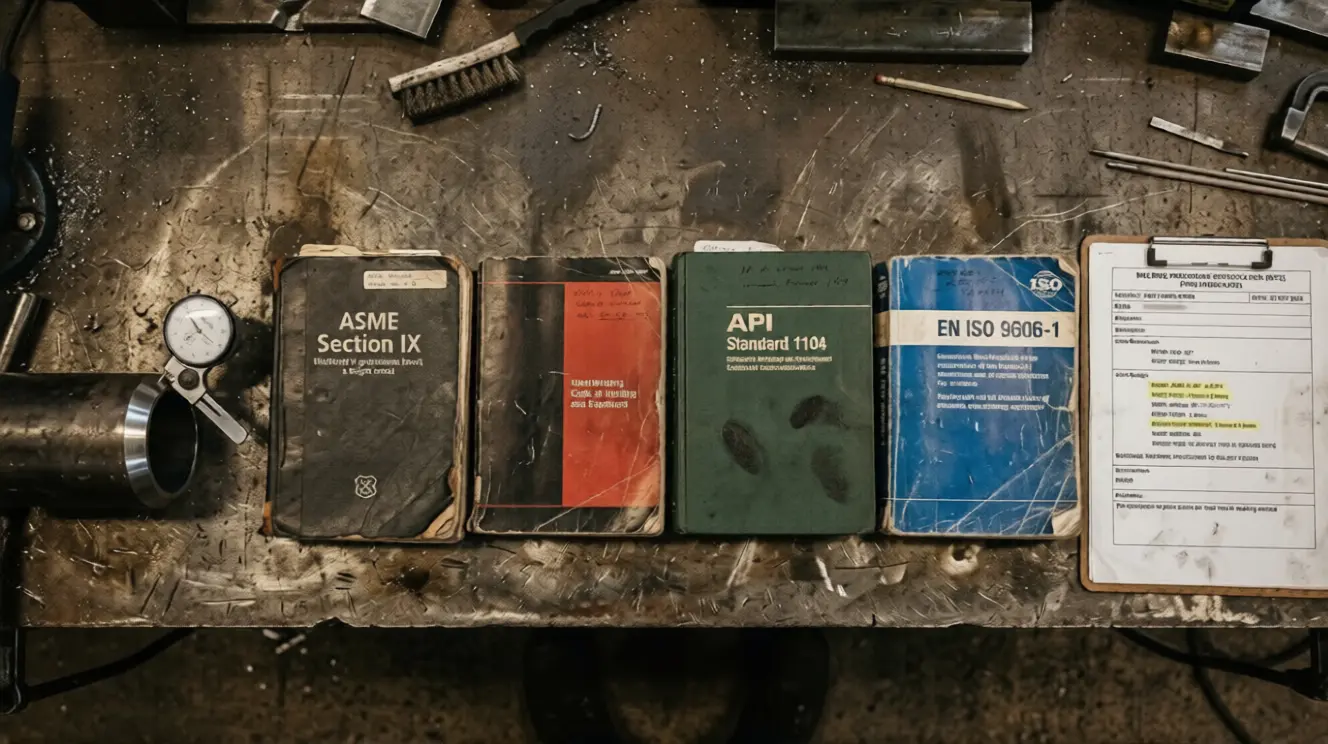 Every Welding Bevel Standard You'll Actually Encounter: ASME, AWS, API, EN — In One Place